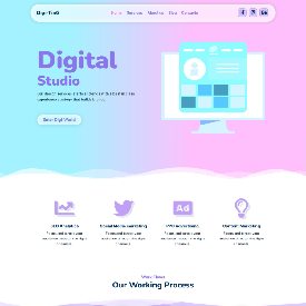 propellerheadhosting site builder digiting sample template for a pink and purple themed web site