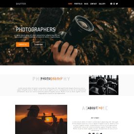 propellerheadhosting site builder sample template for a photography site